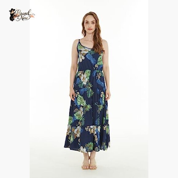 Tiered Maxi Dress with Adjustable Spaghetti Straps - Picture 6 of 7